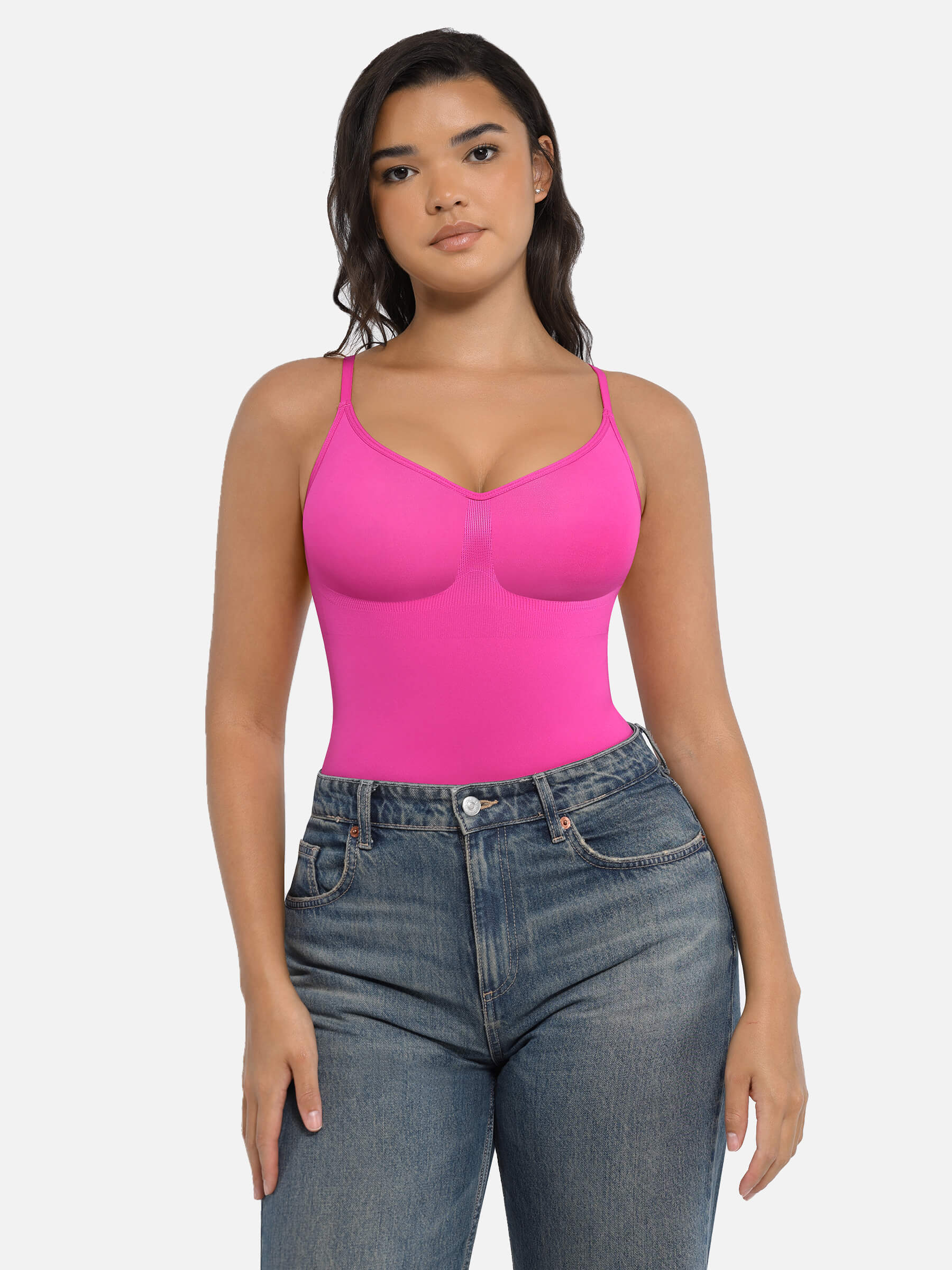 Feelingirl Tummy Control Seamless Thong Bodysuit