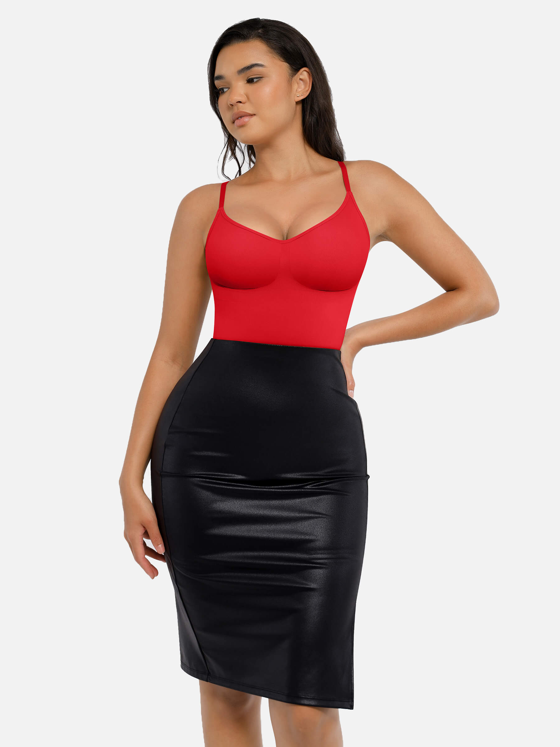 Feelingirl Tummy Control Seamless Thong Bodysuit