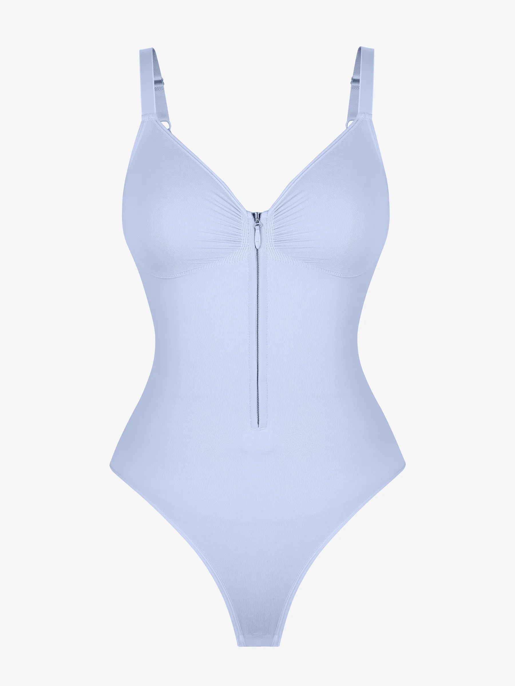 Feelingirl Tummy Control Seamless Zipper Shaping Bodysuit