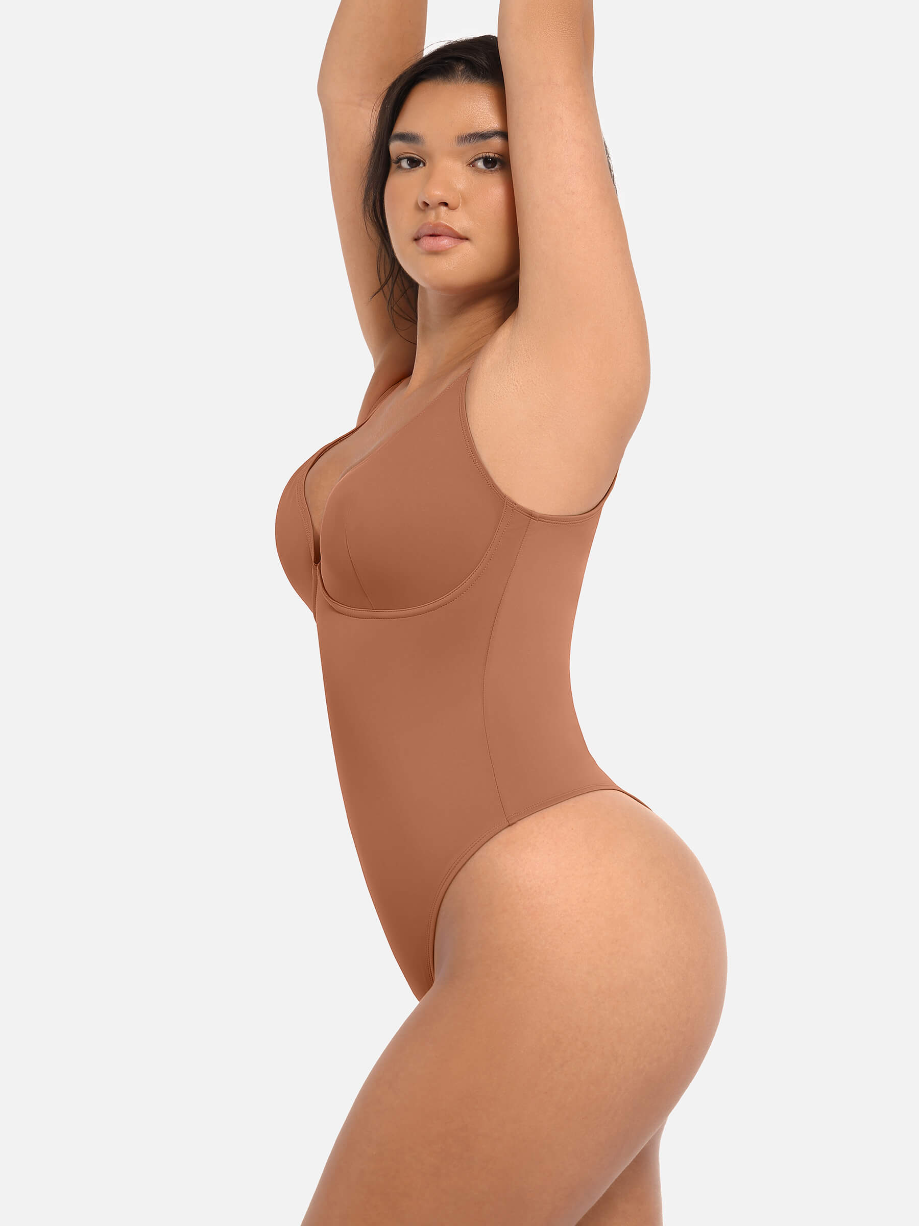 Feelingirl V Neck Tummy Control Bodysuit