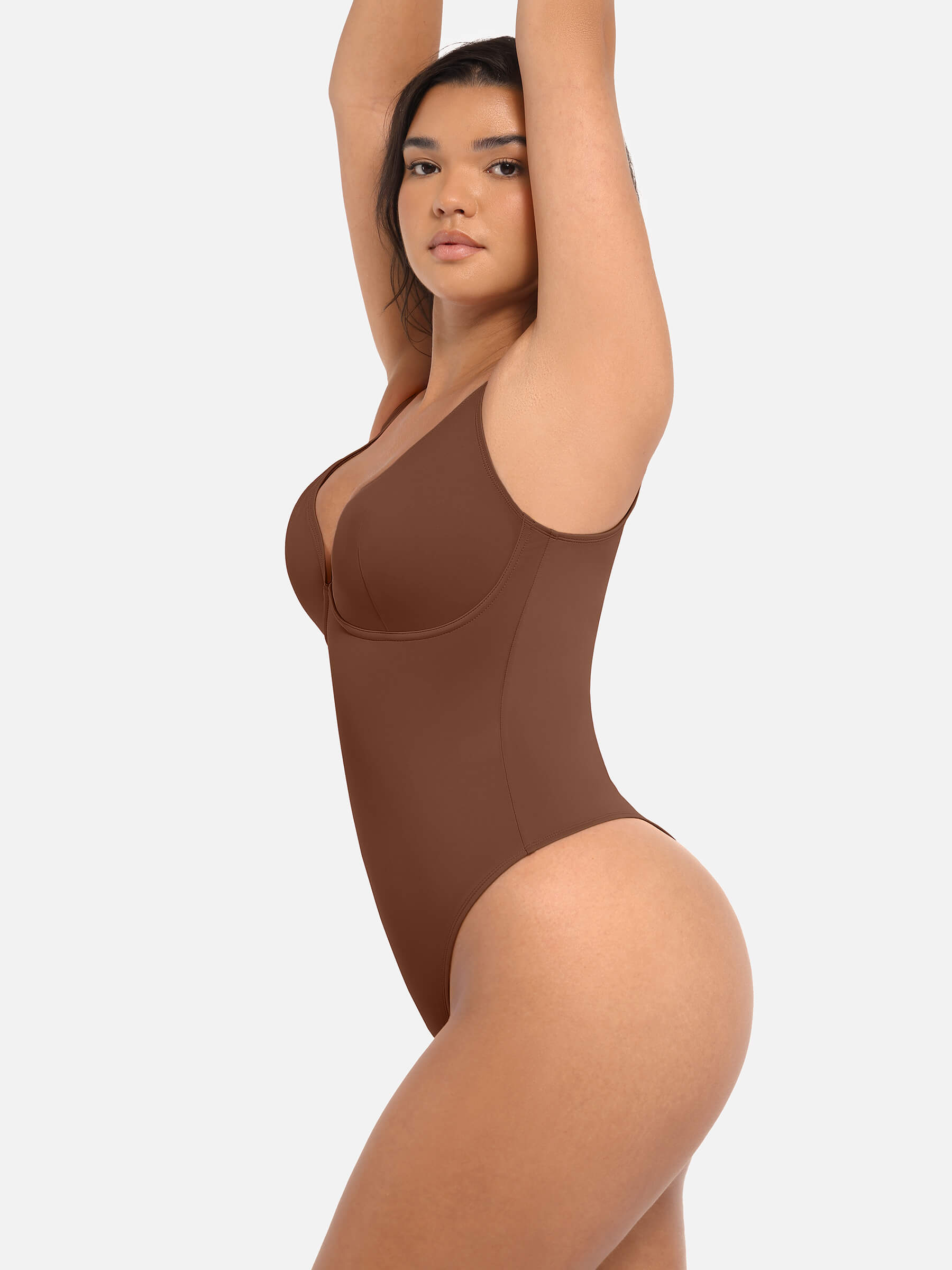 Feelingirl V Neck Tummy Control Bodysuit