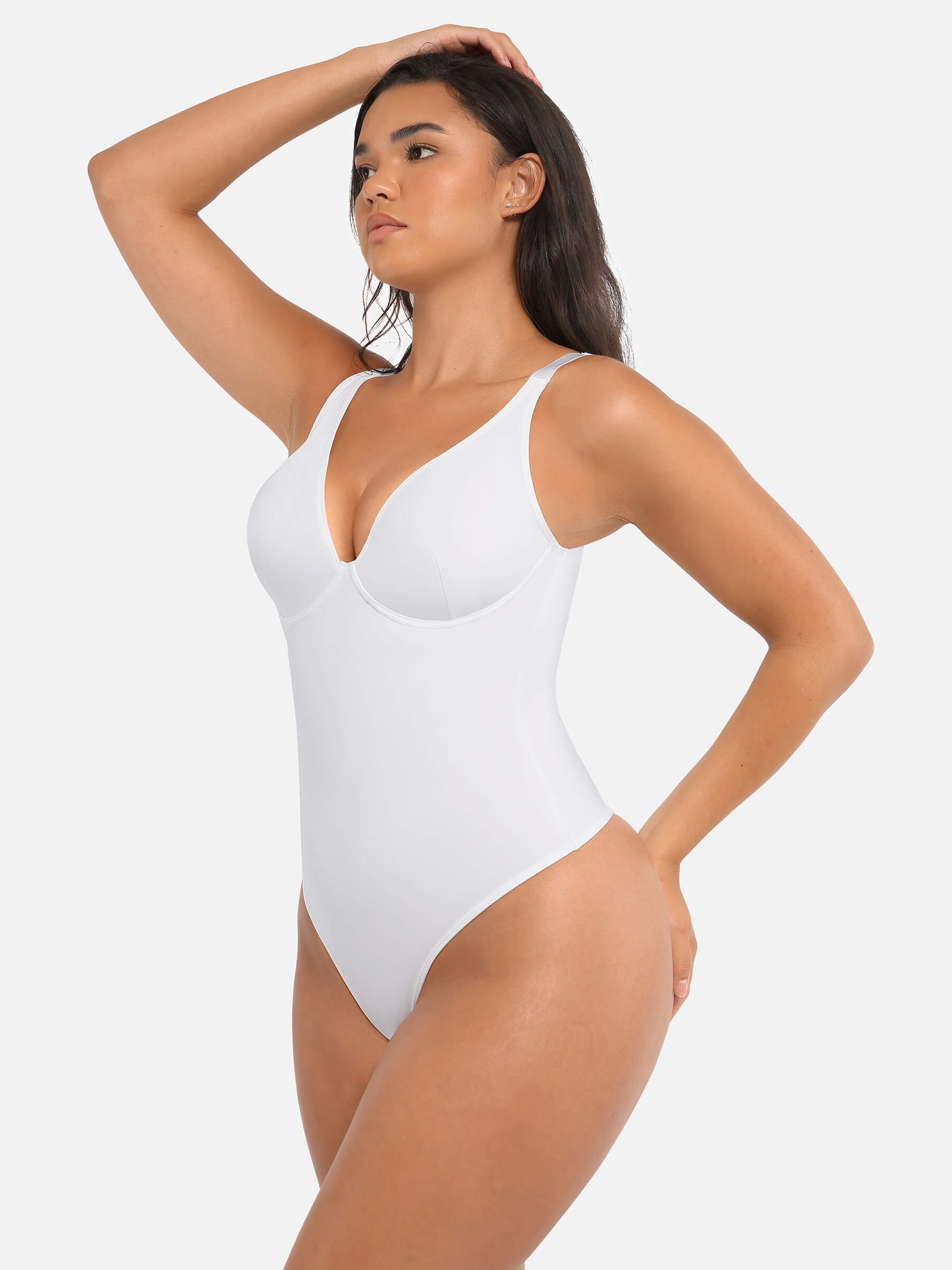 Feelingirl V Neck Tummy Control Bodysuit