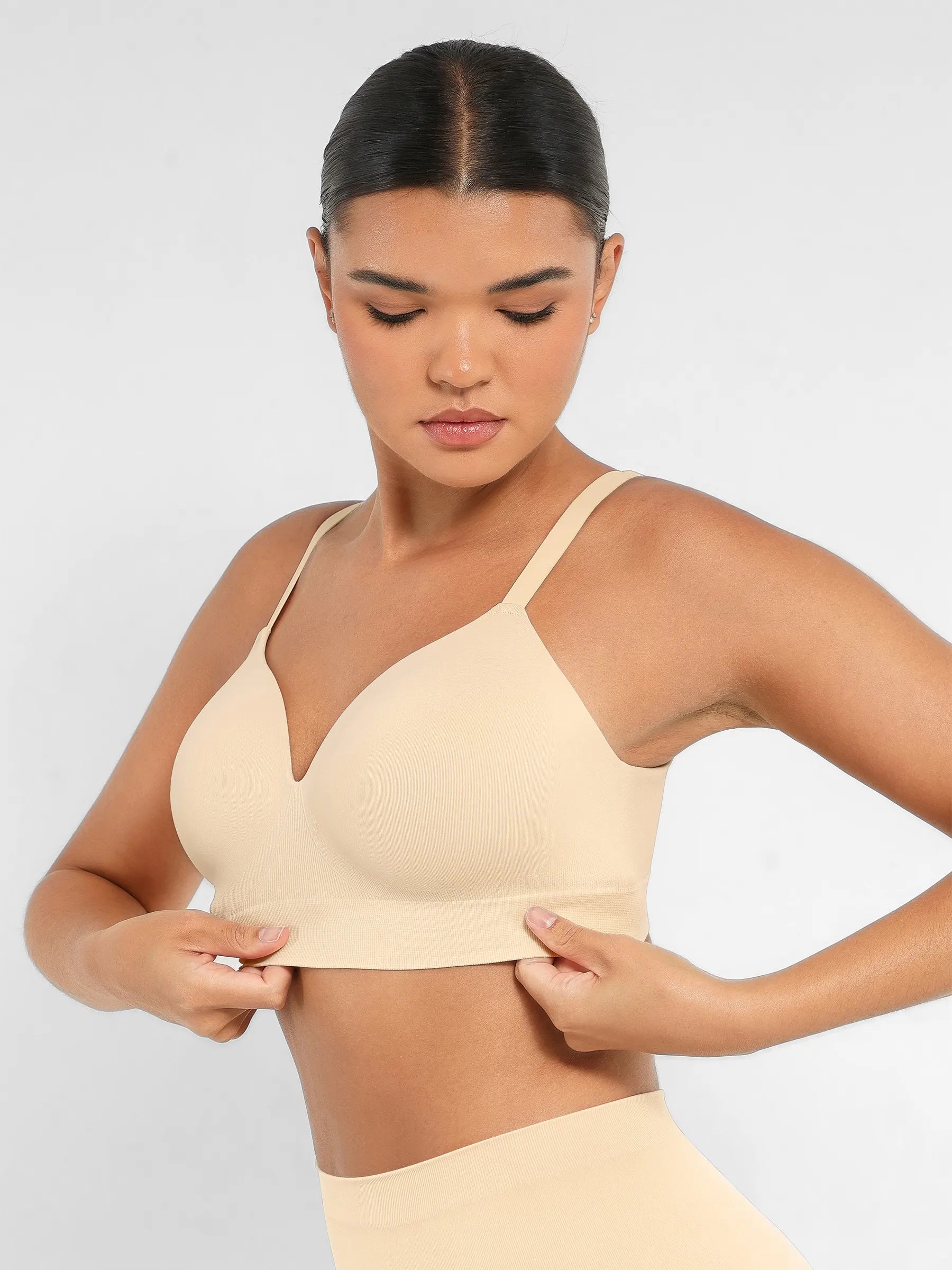 Sujetador push-up sin costuras, cómodo y de cobertura completa Feelingirl