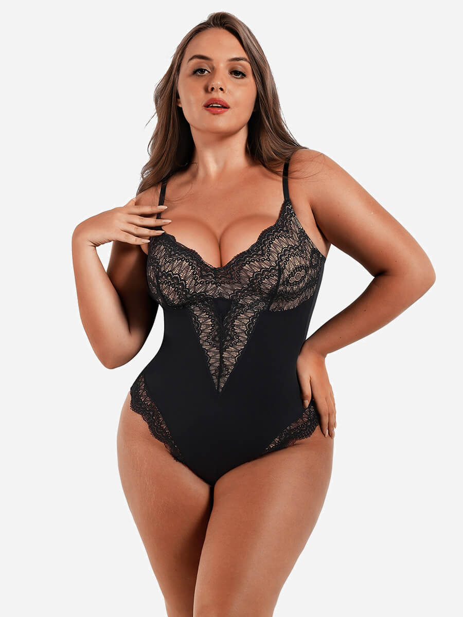 Low-back Ultra-versatile Lace Bodysuit