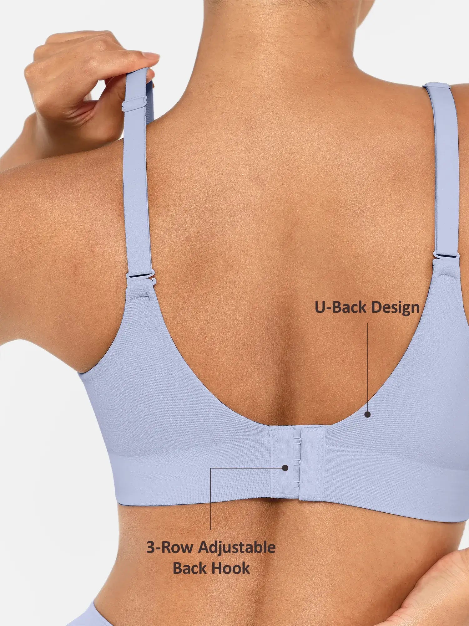 Feelingirl Wireless Push-Up Seamless Comfort Full Coverage Bra