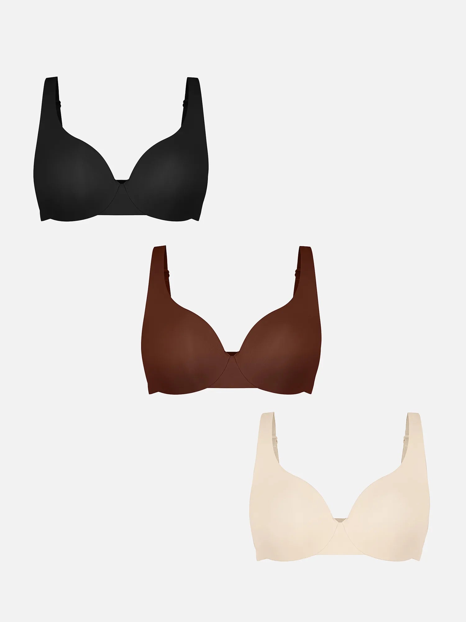 Soutien-gorge à armatures réglable et décolleté en V profond Feelingirl