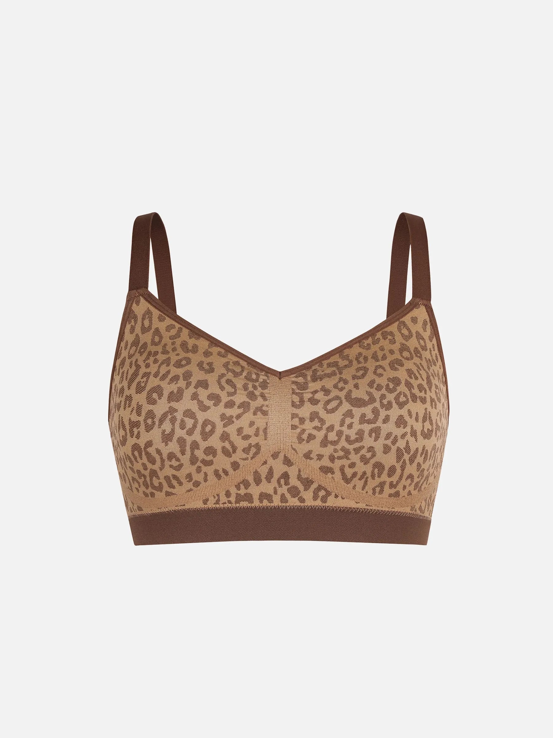 Sujetador push-up sin aros con estampado de leopardo de Feelingirl