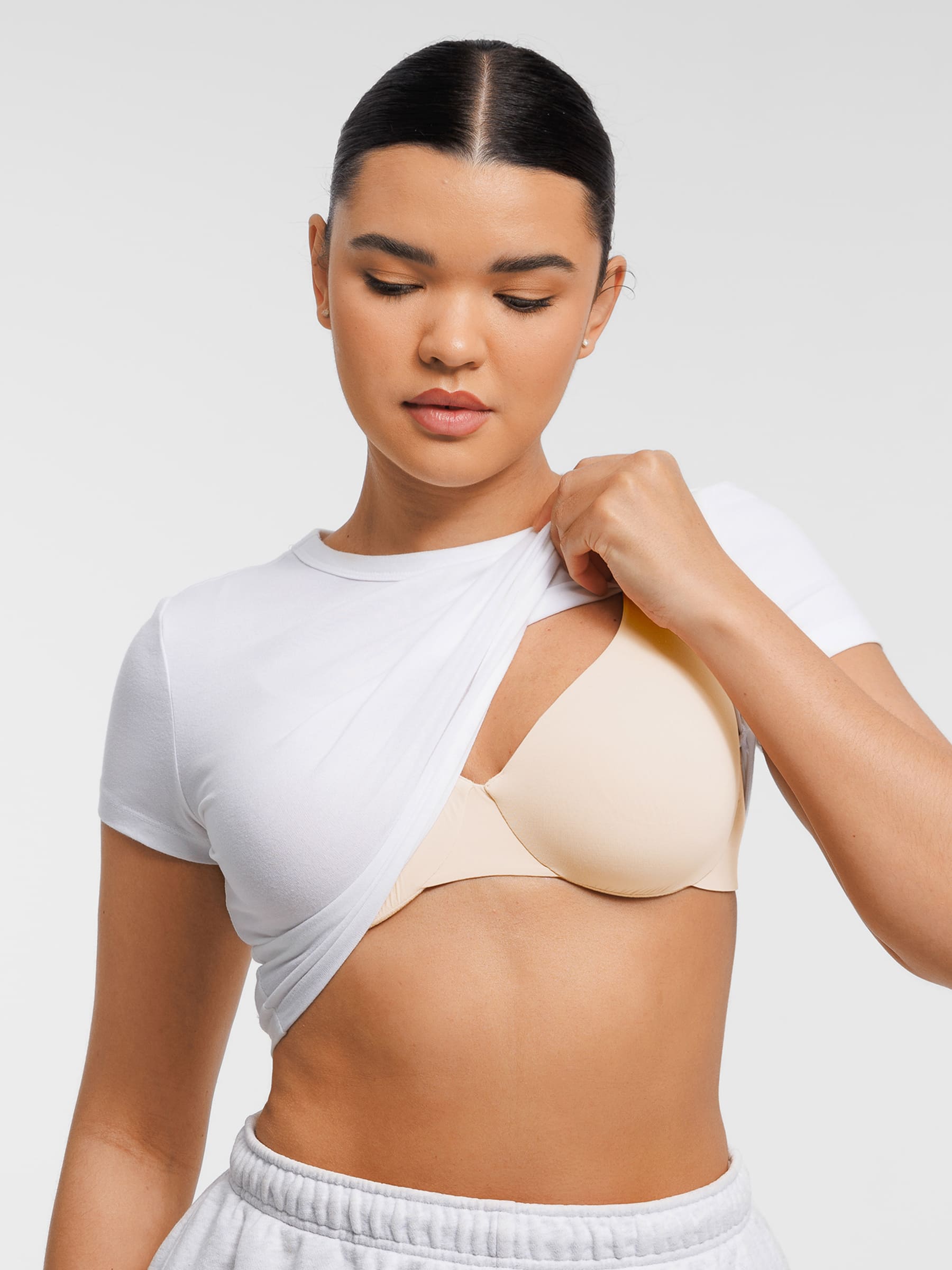 Feelingirl Adjustable Deep V-Neck Underwire Bra