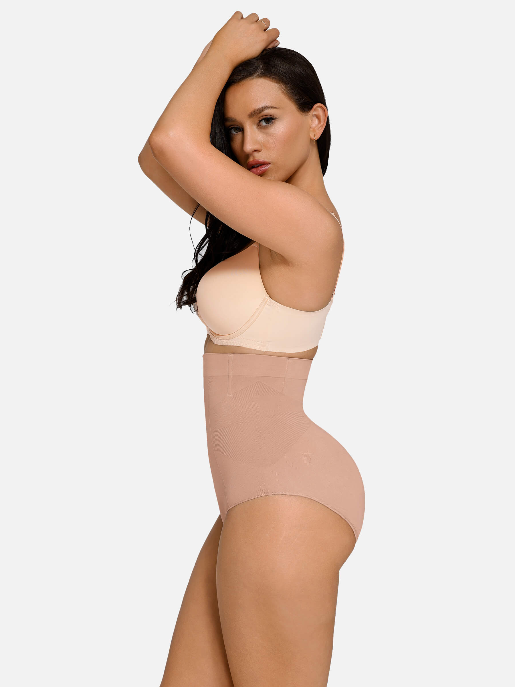 Feelingirl Seamless Anti-Slip Waist and Abdomen Shaping Panties with Antibacterial Crotch