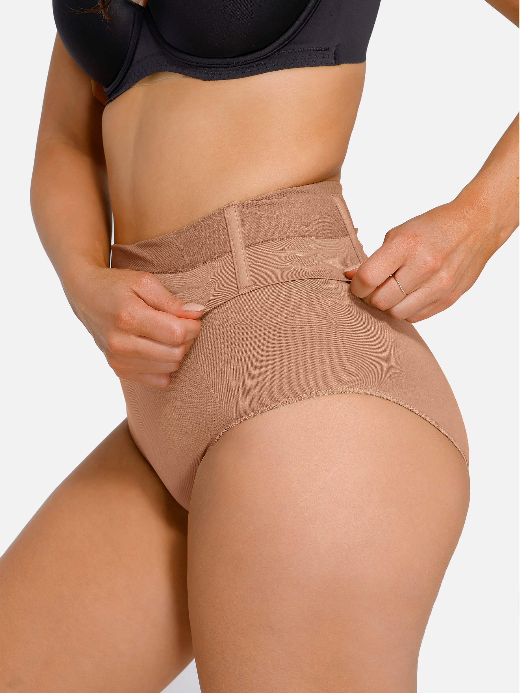 Feelingirl Seamless Anti-Slip Waist and Abdomen Shaping Panties with Antibacterial Crotch