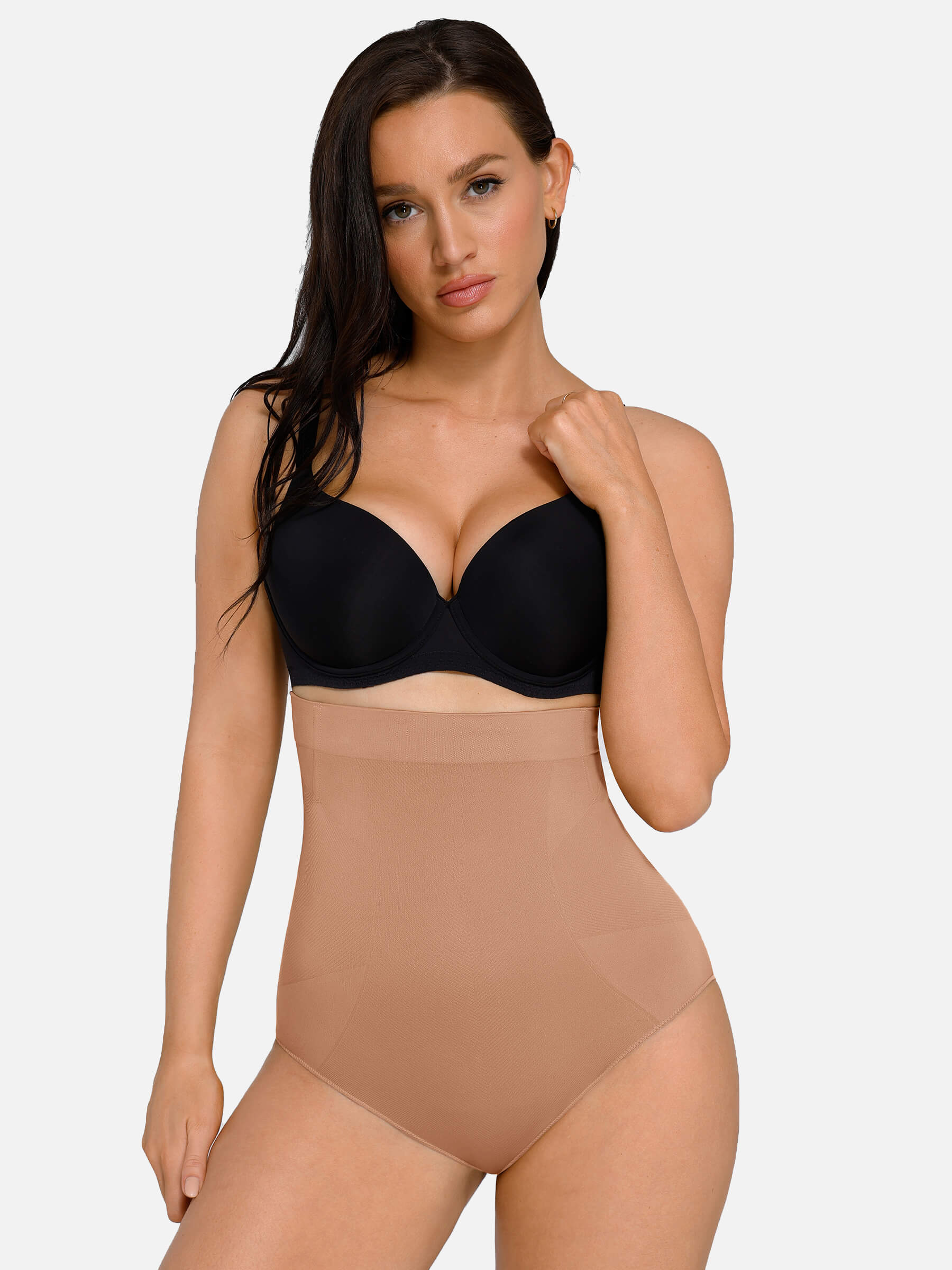 Feelingirl Seamless Anti-Slip Waist and Abdomen Shaping Panties with Antibacterial Crotch