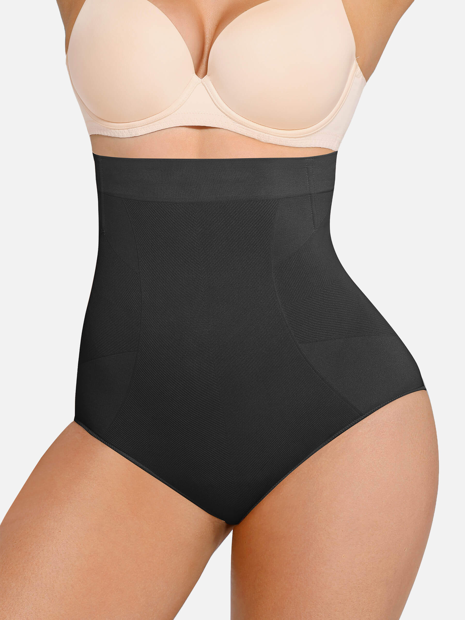 Feelingirl Seamless Anti-Slip Waist and Abdomen Shaping Panties with Antibacterial Crotch