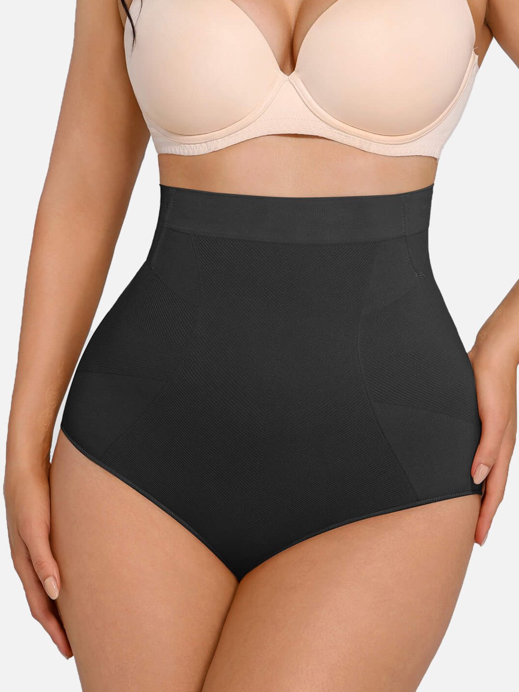 Feelingirl Seamless Anti-Slip Waist and Abdomen Shaping Panties with Antibacterial Crotch