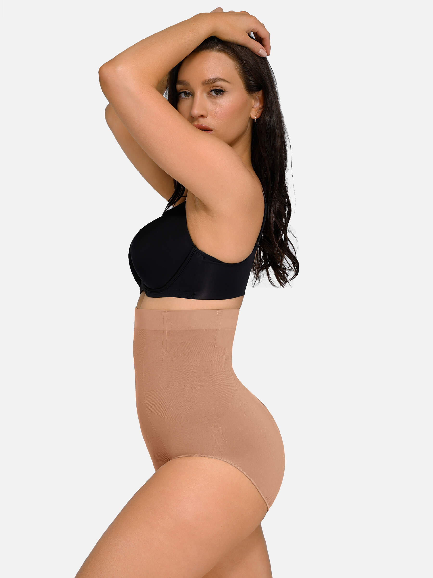 Feelingirl Seamless Anti-Slip Waist and Abdomen Shaping Panties with Antibacterial Crotch