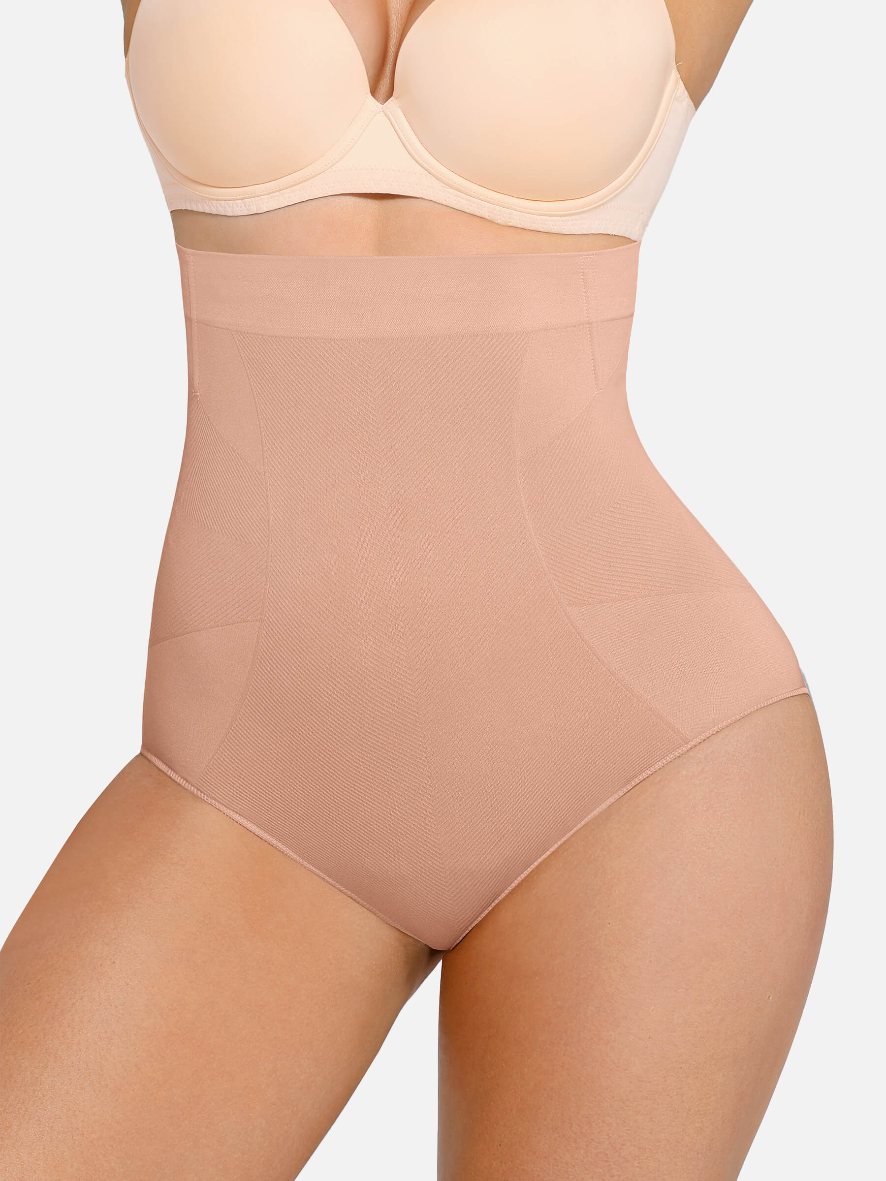 Feelingirl Seamless Anti-Slip Waist and Abdomen Shaping Panties with Antibacterial Crotch