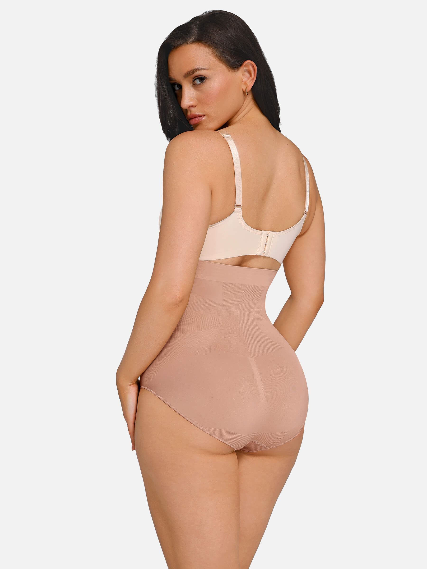 Feelingirl Seamless Anti-Slip Waist and Abdomen Shaping Panties with Antibacterial Crotch