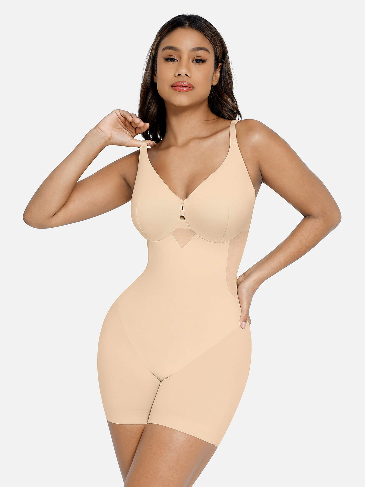 Feelingirl Seamless Thigh Control Breast Lift Shapewear
