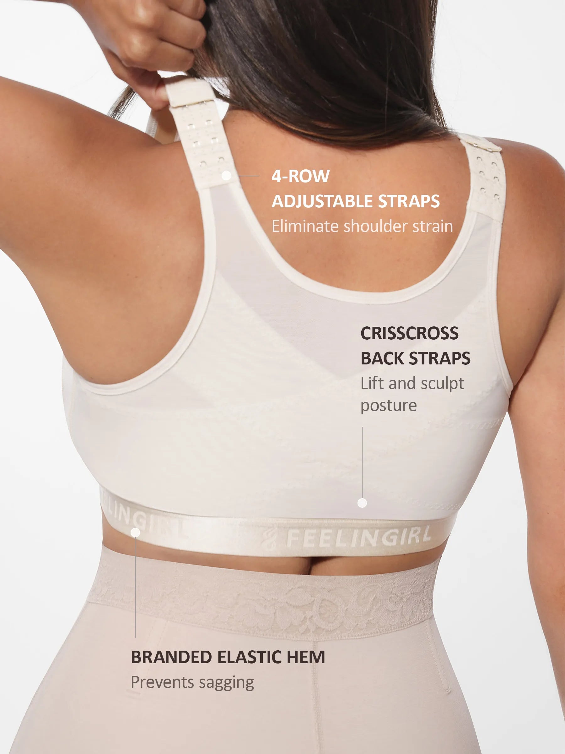 Feelingirl Full Coverage Post-Surgery Bra