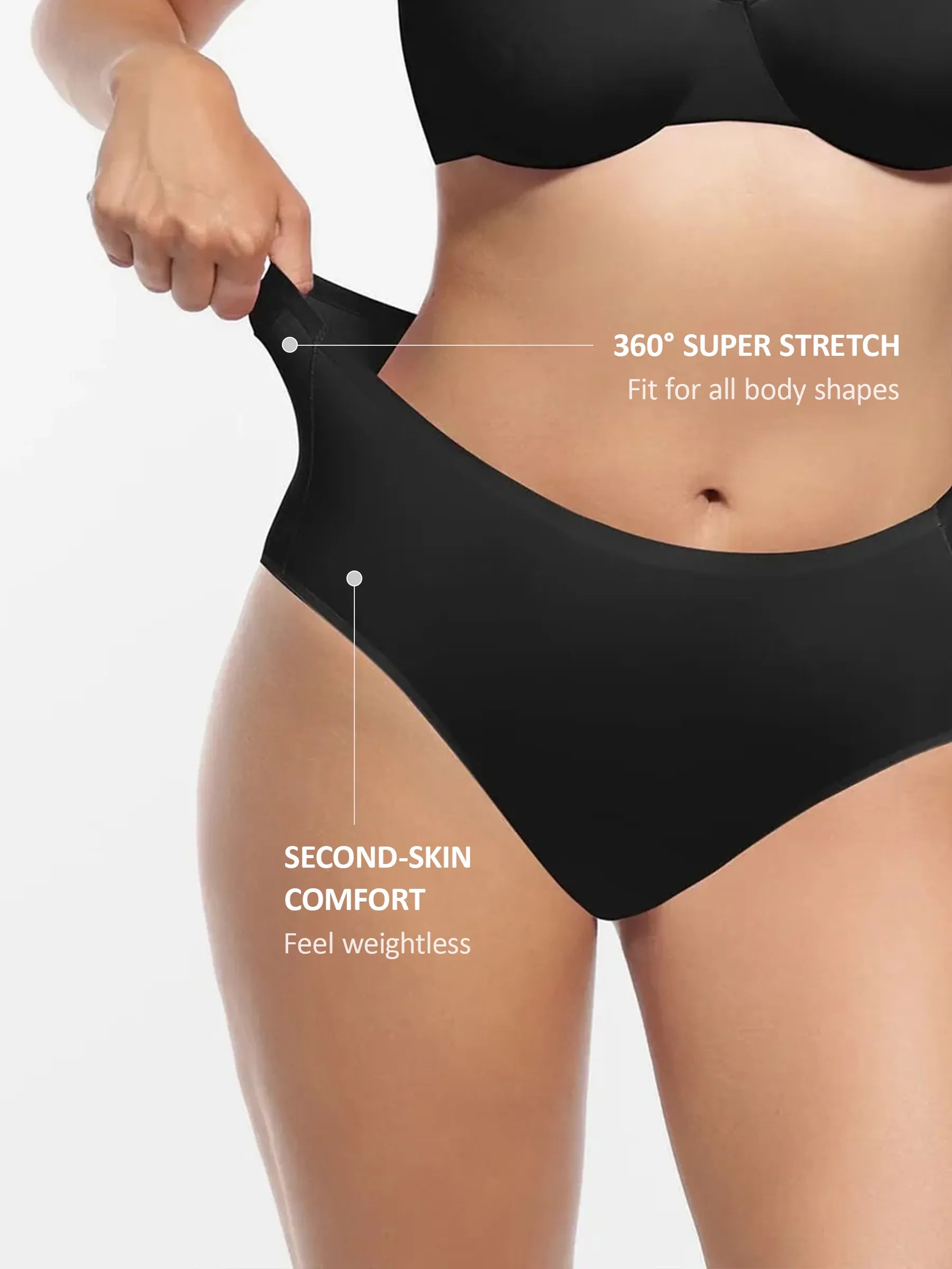 Feelingirl – Wolkenähnlicher Slip mit mittlerer Taille