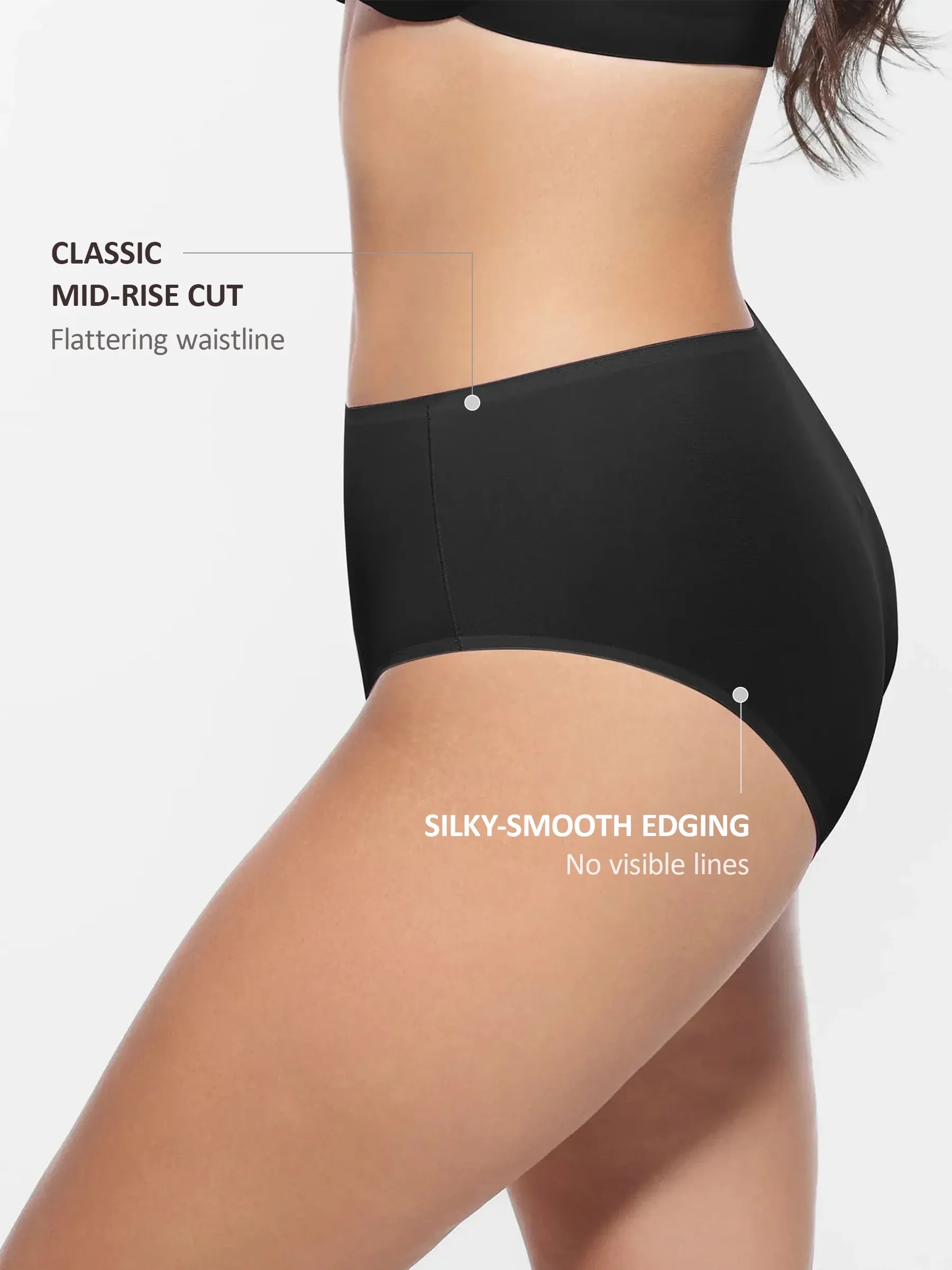Feelingirl – Wolkenähnlicher Slip mit mittlerer Taille