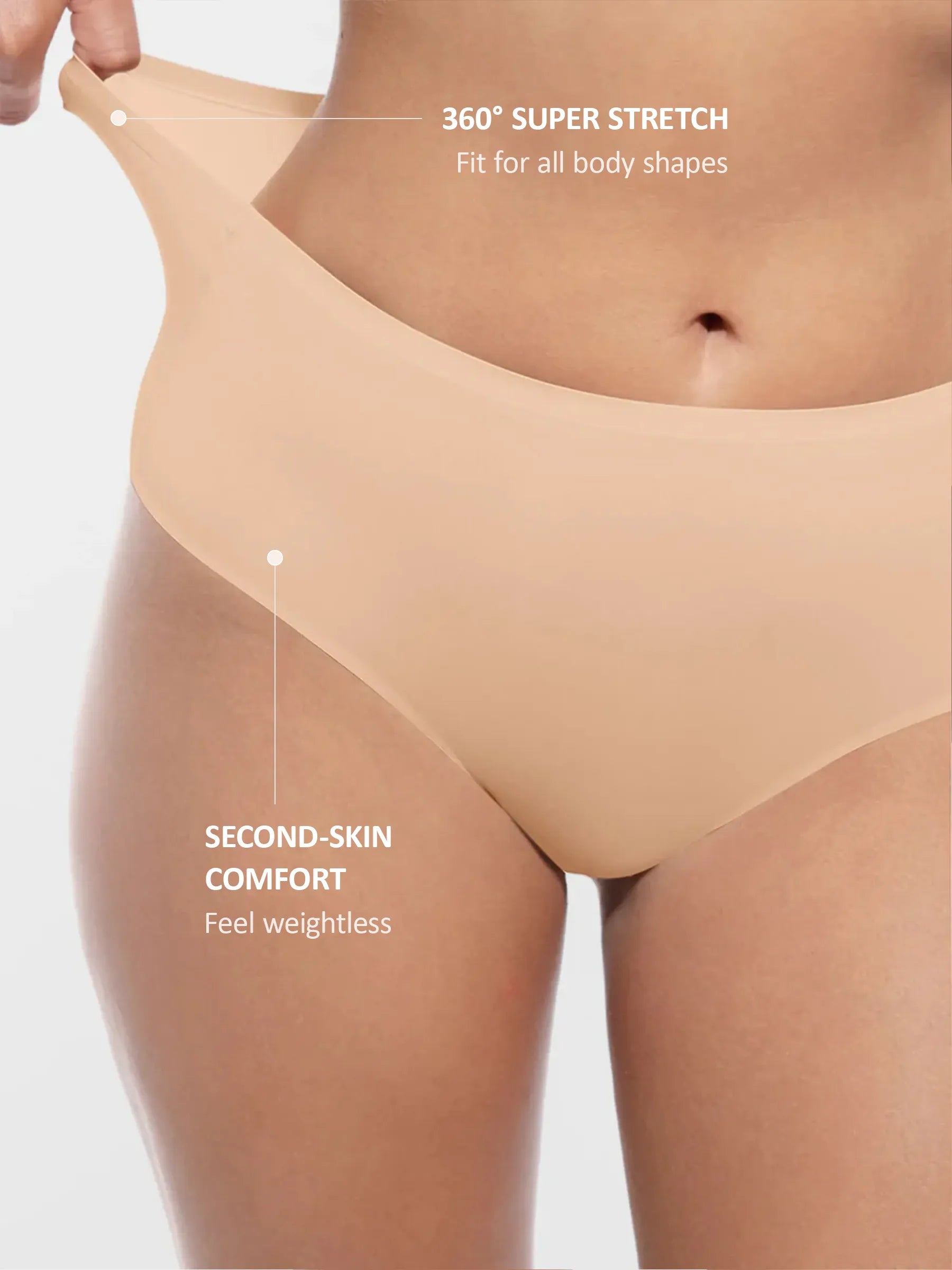 Feelingirl – Wolkenähnlicher Slip mit mittlerer Taille