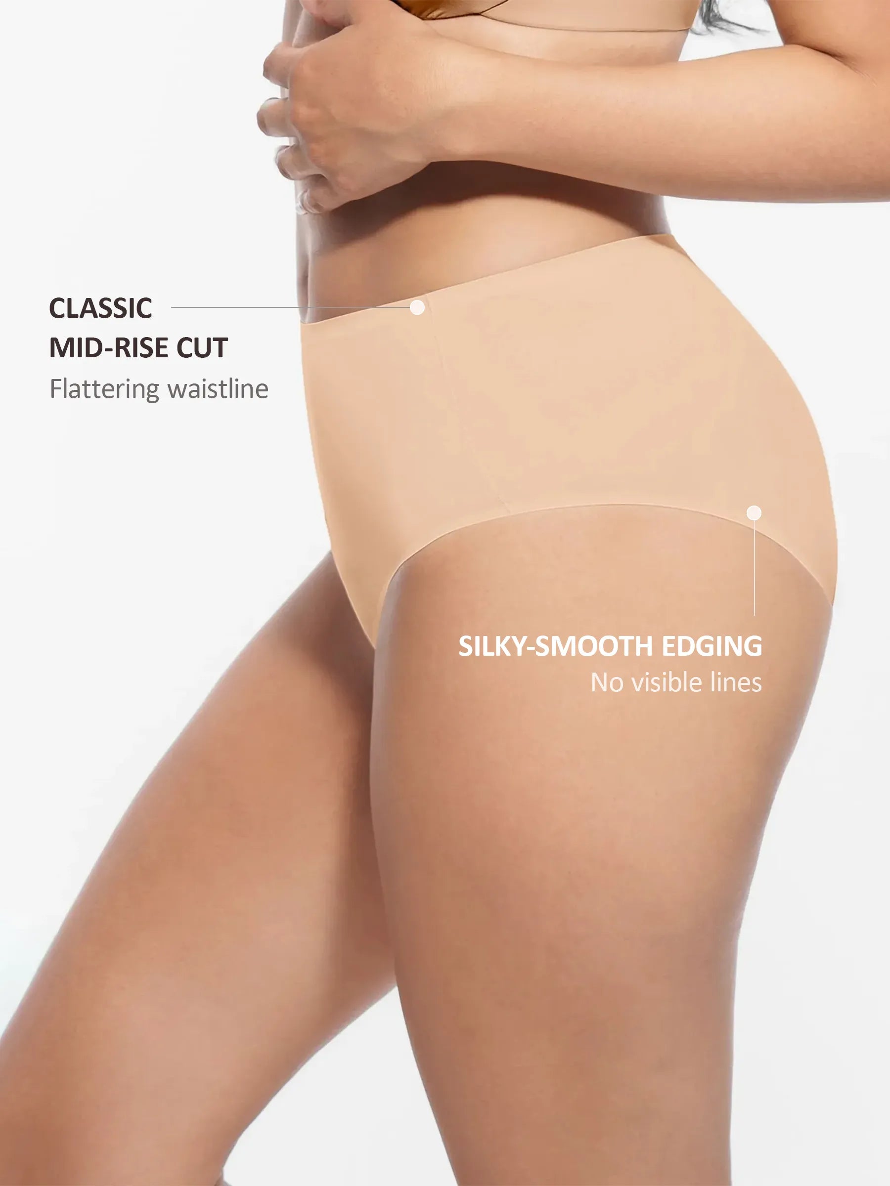 Feelingirl – Wolkenähnlicher Slip mit mittlerer Taille