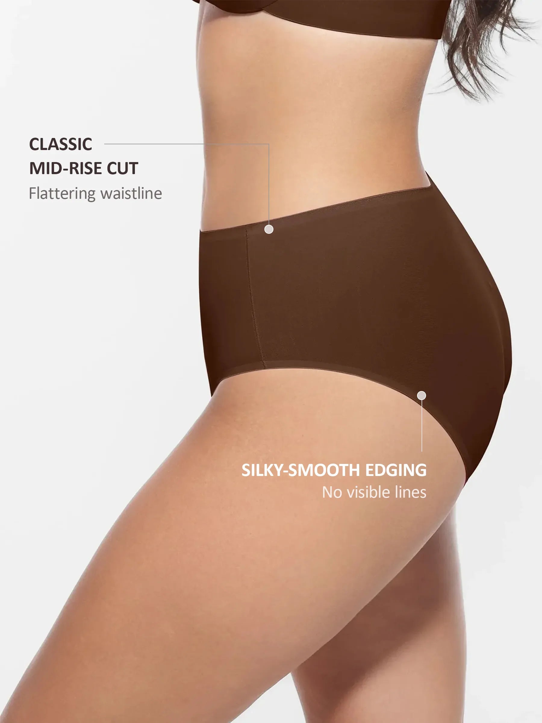 Feelingirl – Wolkenähnlicher Slip mit mittlerer Taille