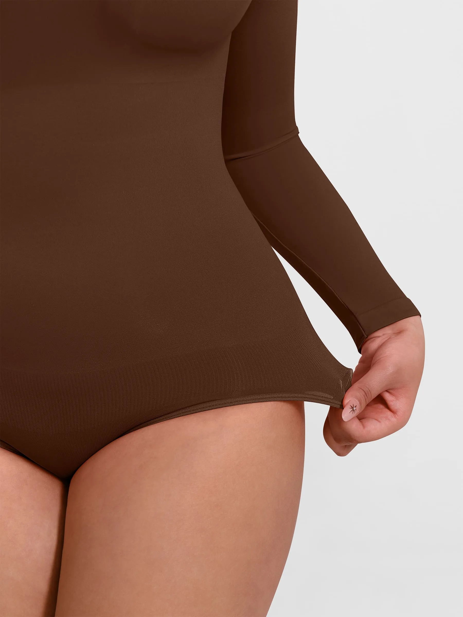 Feelingirl Seamless Ultra-Soft Crew Neck Bodysuit