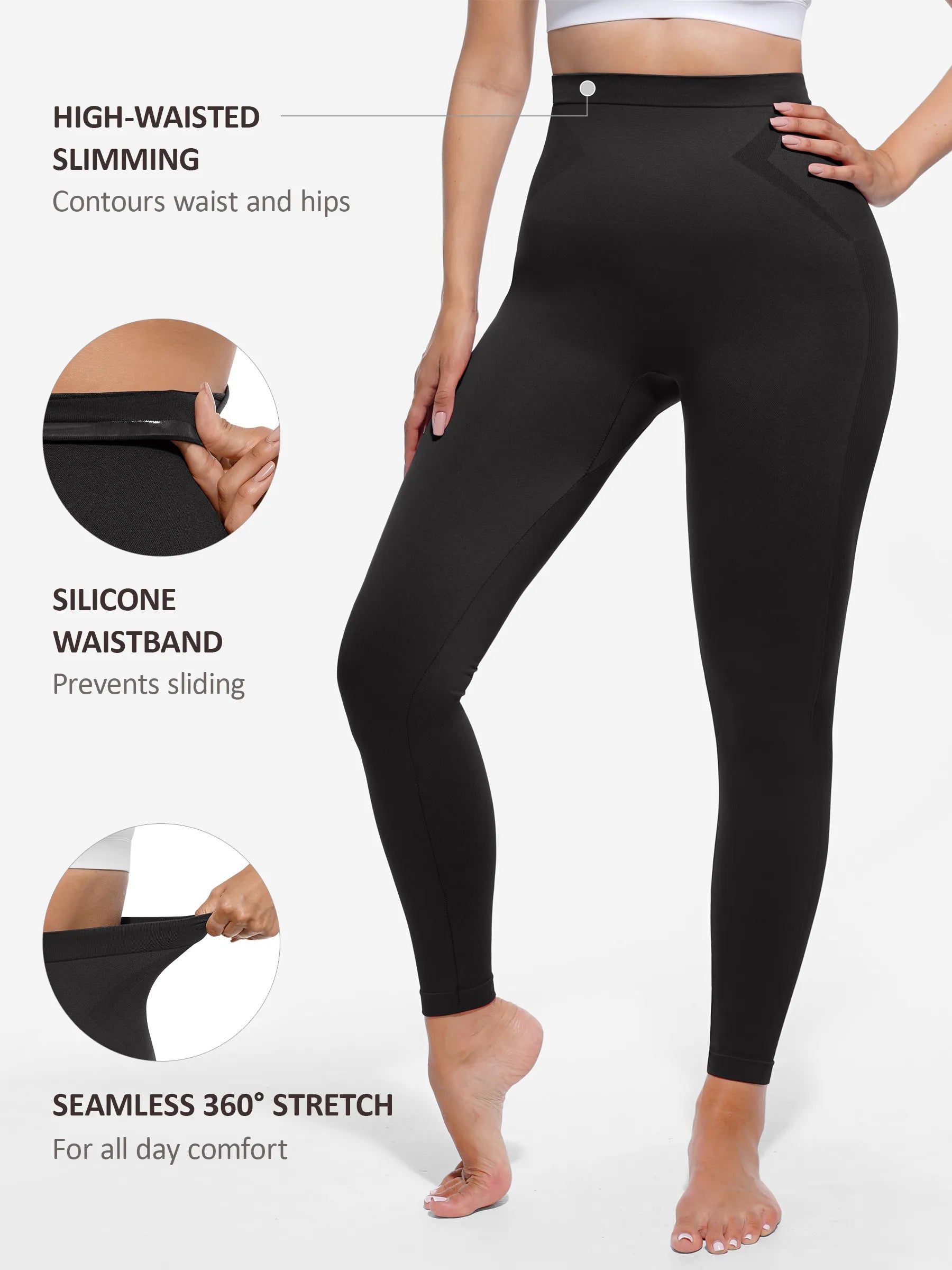 Leggings moldeadores de cintura alta Feelingirl