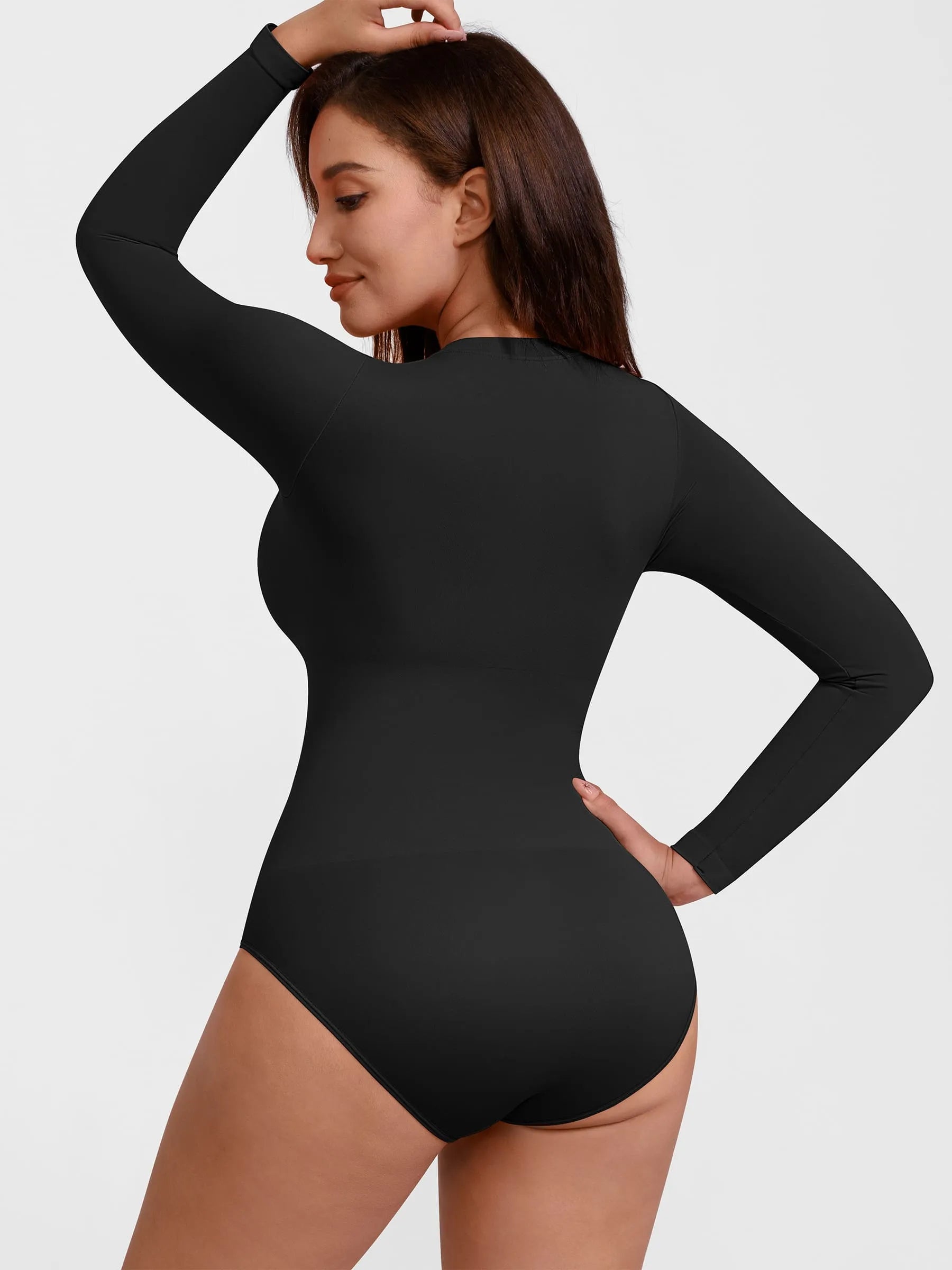 Feelingirl Seamless Ultra-Soft Crew Neck Bodysuit