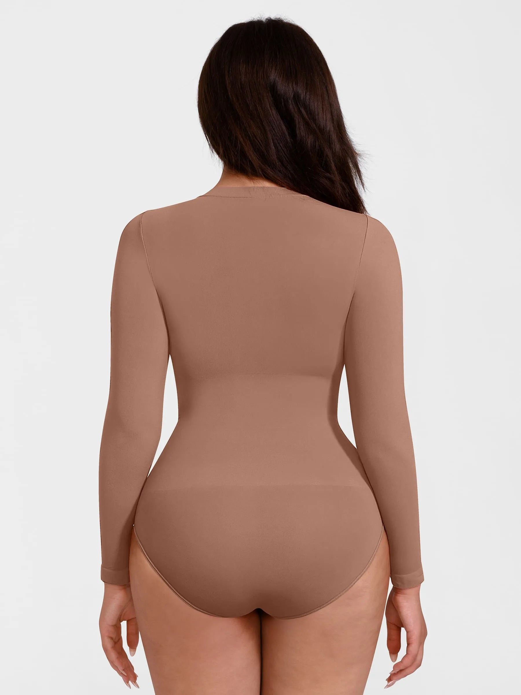 Feelingirl Seamless Ultra-Soft Crew Neck Bodysuit