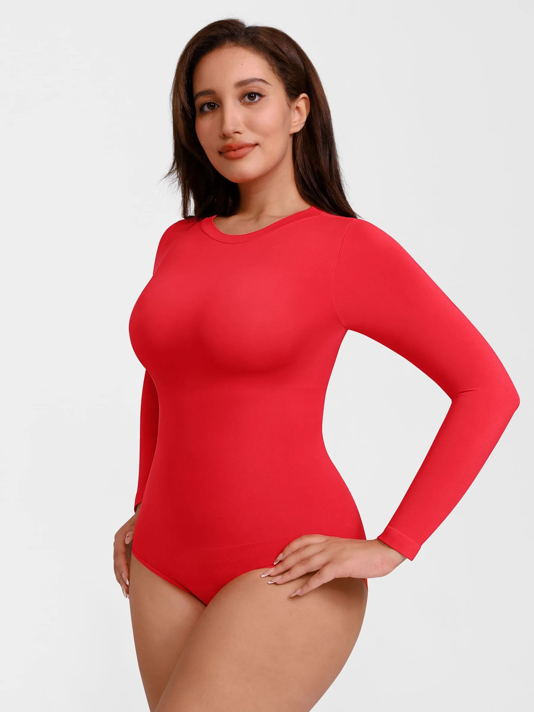 Feelingirl Seamless Ultra-Soft Crew Neck Bodysuit