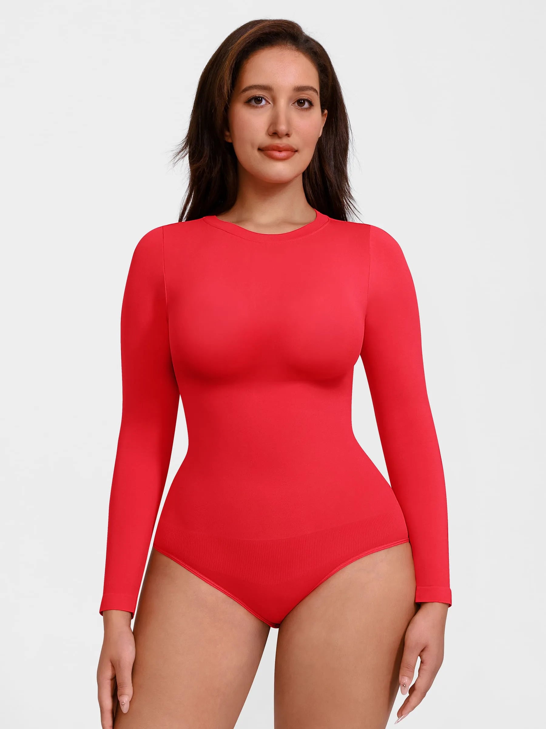Feelingirl Seamless Ultra-Soft Crew Neck Bodysuit